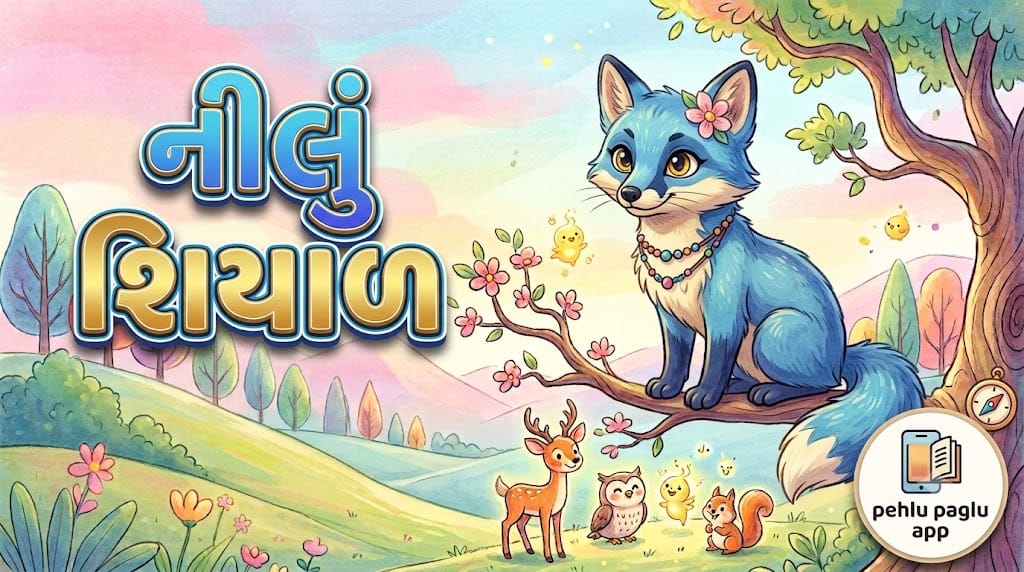 🦊 નીલું શિયાળ (Nilu Shiyal) | Gujarati Kids Story | Moral Stories for Kids