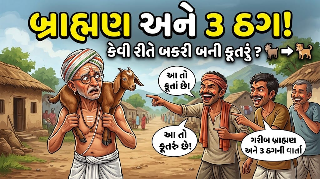 બકરી કે કૂતરું? જુઓ કેવી રીતે બ્રાહ્મણ મૂર્ખ બન્યો! | Pehlu Paglu Gujarati Storiess