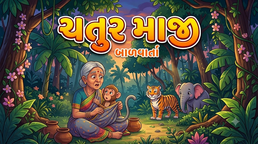 "ચતુર માજી" ગુજરાતી બાળ વાર્તા