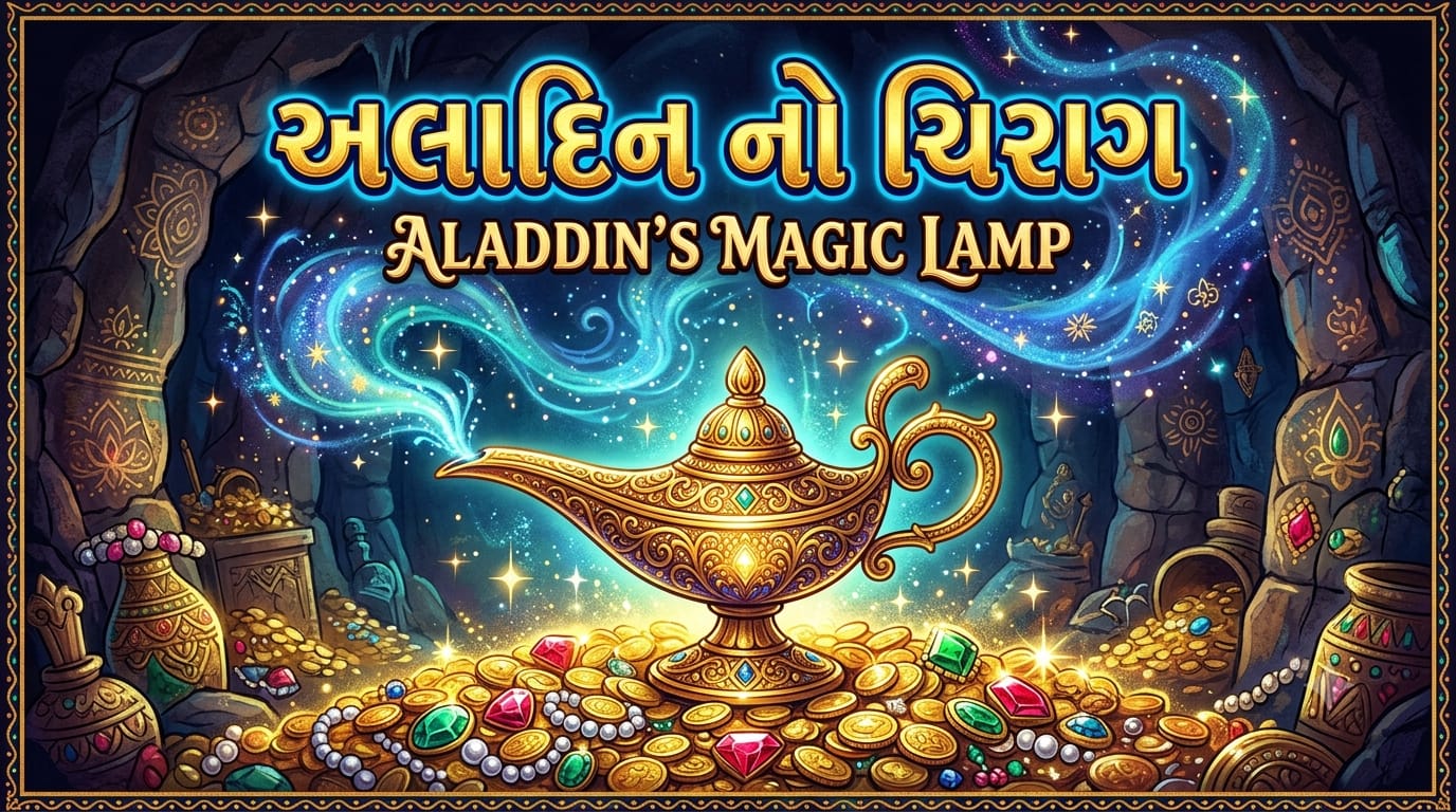 જાદુઈ ચિરાગ અને અલાદ્દીનની રોમાંચક વાર્તા | Aladdin and Magic Lamp Story in Gujarati | Pehlu Paglu