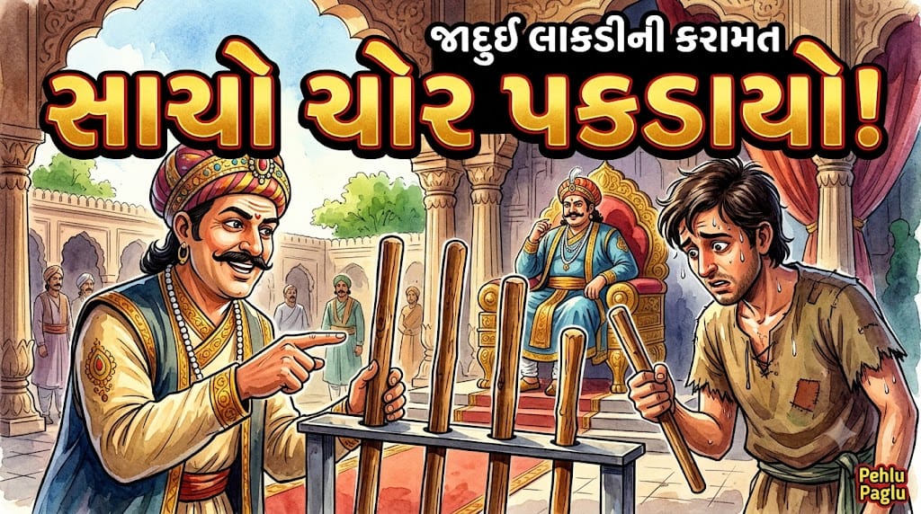 જાદુઈ લાકડી અને ચતુર બીરબલ! | સાચો ચોર કેવી રીતે પકડાયો? | Akbar Birbal Stories in Gujarati