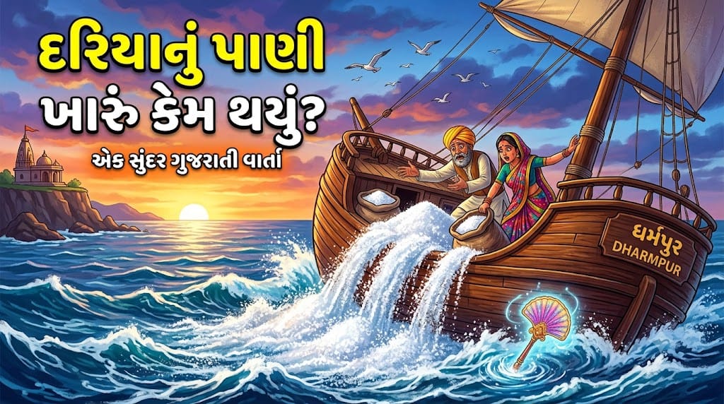 લોભનું પરિણામ: જાણો કેમ સમુદ્રનું પાણી ખારું થઈ ગયું! | Gujarati Varta | Paglu App