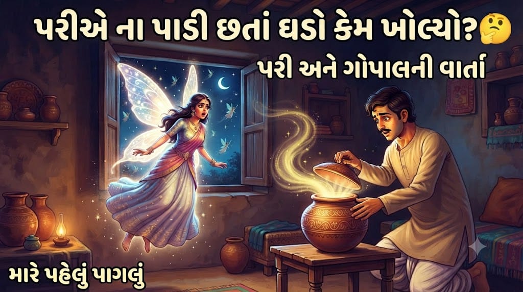 પરીએ ના પાડી છતાં ગોપાલે ઘડો કેમ ખોલ્યો? 🤔 | પરી અને ગોપાલની વાર્તા | Pehlu Paglu
