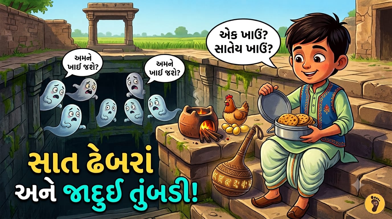 સાત ઢેબરાં અને જાદુઈ તુંબડી! | Gujarati Stories | Kids Moral Story | Pehlu Paglu