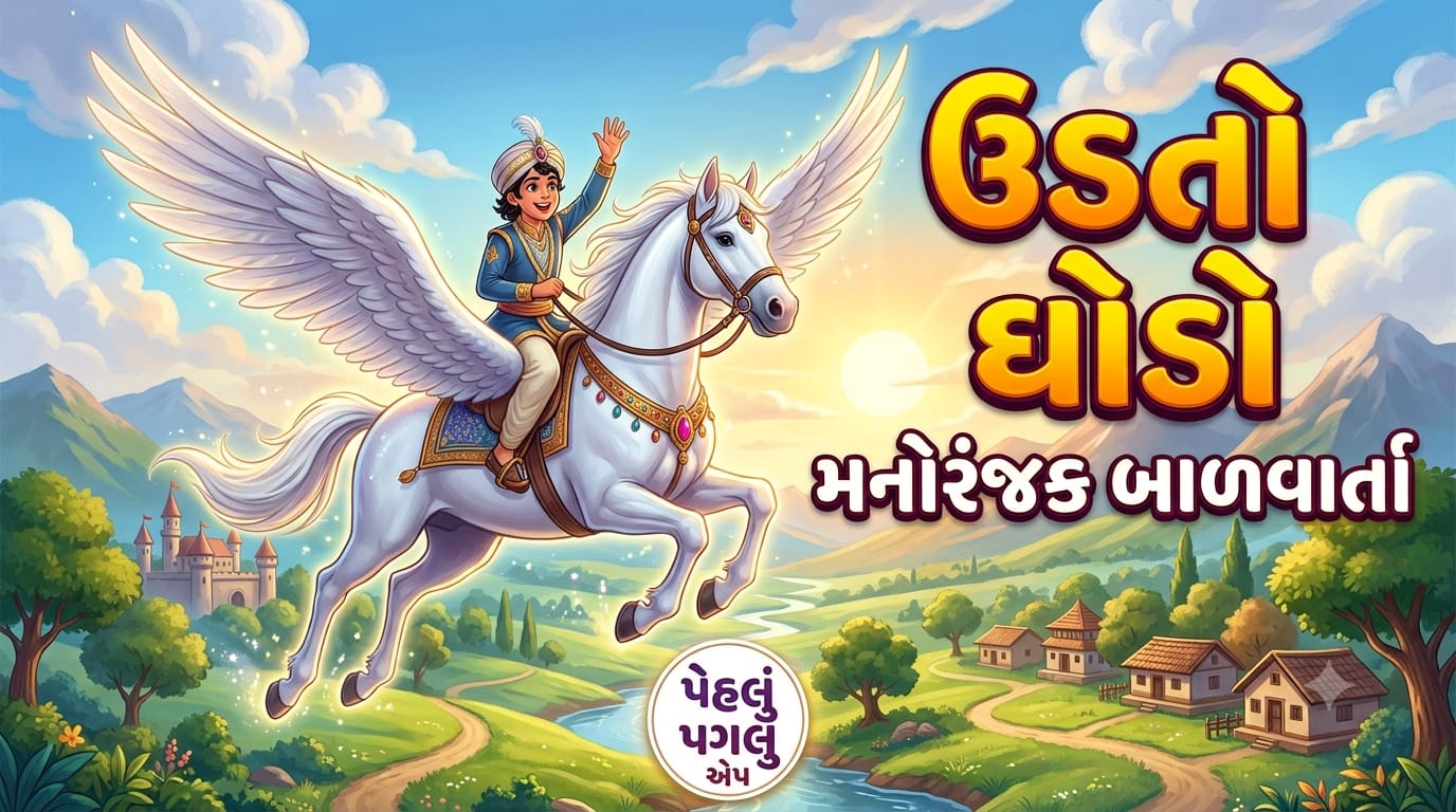 ✨ ઉડતો ઘોડો | Udto Ghodo - Magical Moral Story in Gujarati ✨