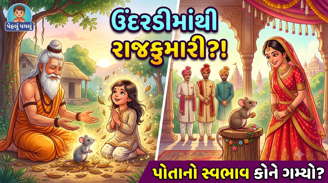 ઉંદરડીમાંથી બનેલી સુંદર રાજકુમારી |undradi  mathi baneli rajkumari /  મનોરંજક અને શિક્ષાપ્રદ વાર્તા